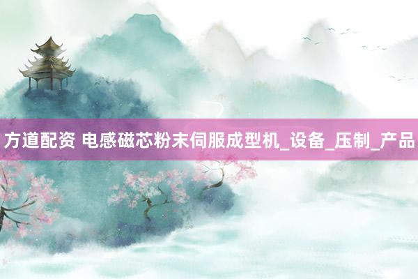 方道配资 电感磁芯粉末伺服成型机_设备_压制_产品