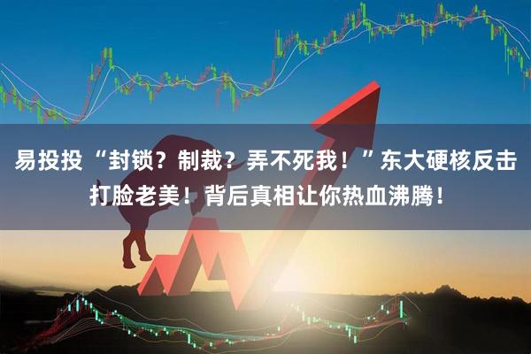 易投投 “封锁？制裁？弄不死我！”东大硬核反击打脸老美！背后真相让你热血沸腾！